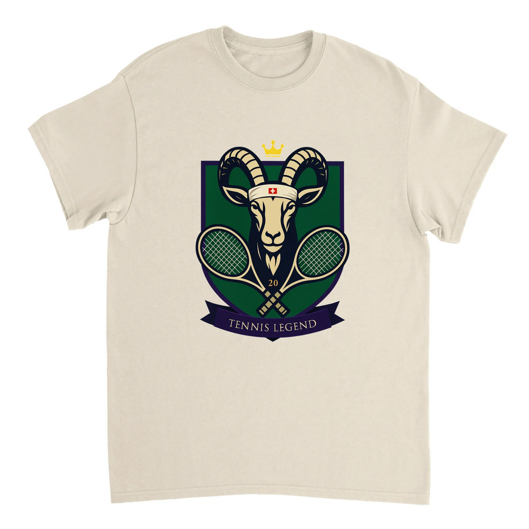 T-shirt med design som hyllar tennislegenden Roger Federer, perfekt för fans och spelare. Finns i storlekar S till XXL