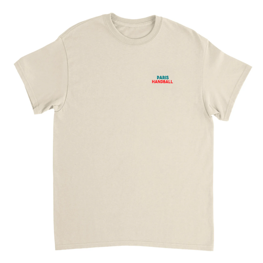 Handball Paris T-shirt med stilren design som hyllar handbollen och Paris. Finns i storlekarna S till XXL