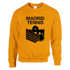 Madrides tenisa džemperis, kas nodrošina komfortu un stilu, izgatavots no 50/50 kokvilnas un poliestera, ar mīkstu un izturīg