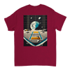 T-shirt Tennis Moon, design unico per appassionati di tennis e amanti delle stelle, realizzato in 100% cotone per il massimo