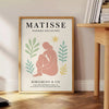 Henri Matisse poster med svarta och orange papiers découpés, perfekt för att förhöja ditt rum. Finns i flera storlekar