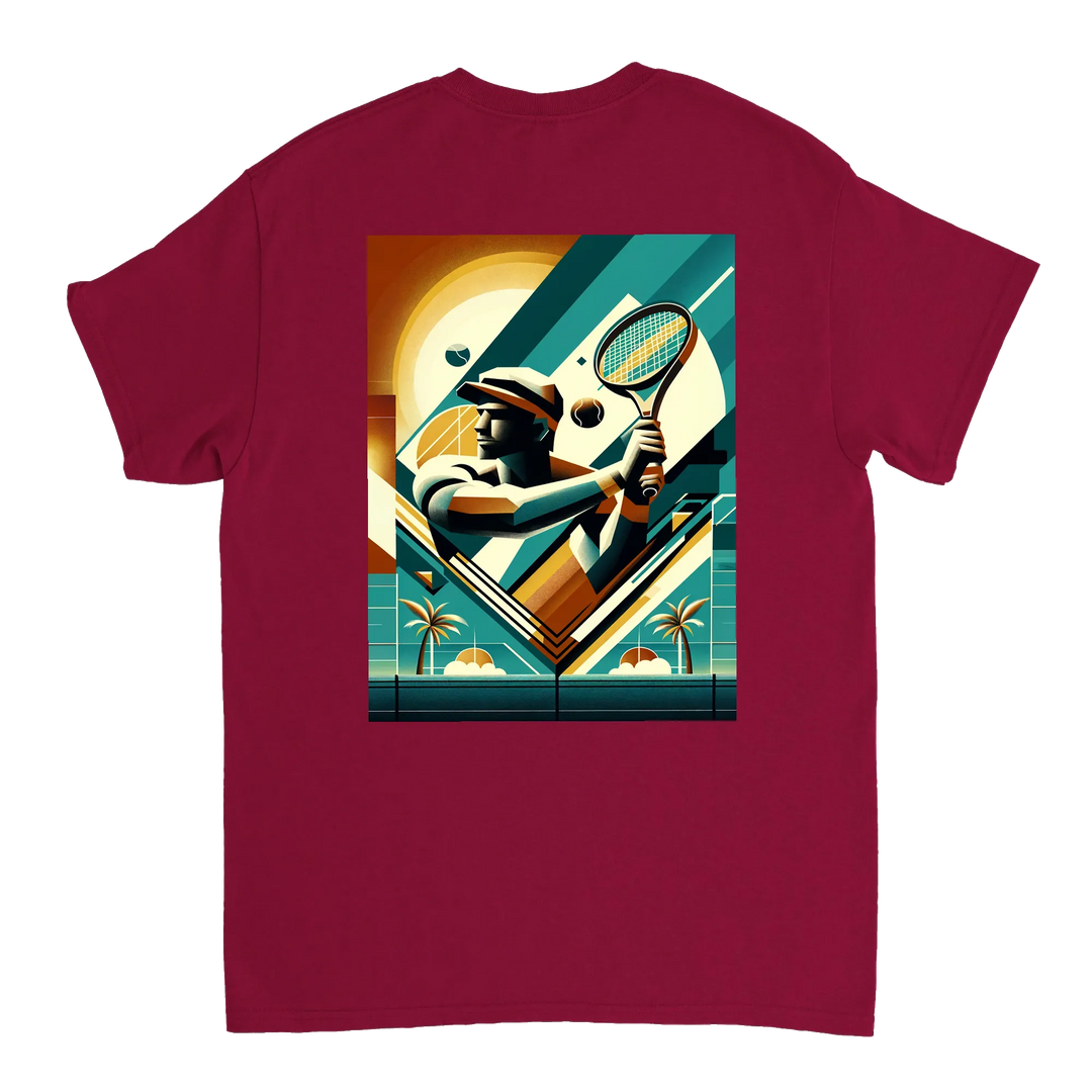 T-shirt de ténis Miami, com design vibrante, ideal para entusiastas do ténis e amantes de Miami. Perfeito para o court ou uso