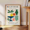 Poster Matisse Papiers Découpés con design bianco e arancione, disponibile in diverse dimensioni, ideale per arredare con art
