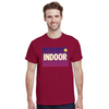 Camiseta de ténis indoor, perfeita para entusiastas do desporto, feita em algodão durável e confortável