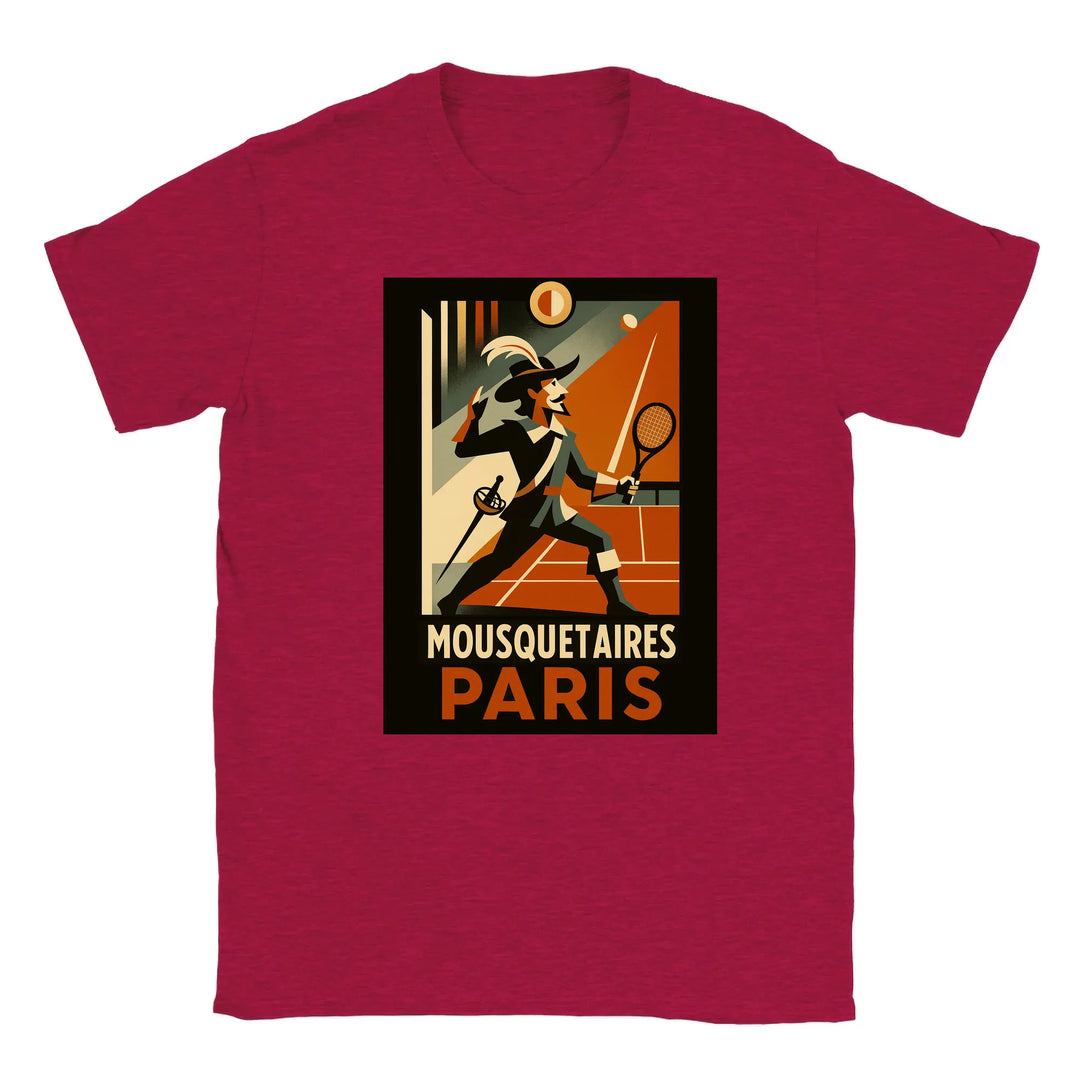 Image Red de Mousquetaires Paris Tennis Tshirt