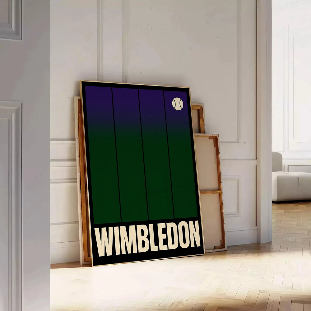 space stunning Wimbledon Tennis poster sleek black gray eye artwork perfect enthusiasts modern touch room Buy love game A4 cm A0