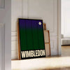 affiche exclusive Wimbledon Tennis 6 un must have tous passionnés élégantes couleurs noir gris artwork une touche chic décoration dimensions cm sublimez murs disponibles A4 A0
