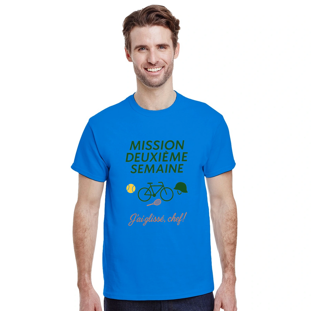 T-shirt next match exclusive Mission 2eme Semaine Tennis 2 t shirt stylish tee perfect enthusiasts passion court today unmatched comfort style luxury durable breathable cotton