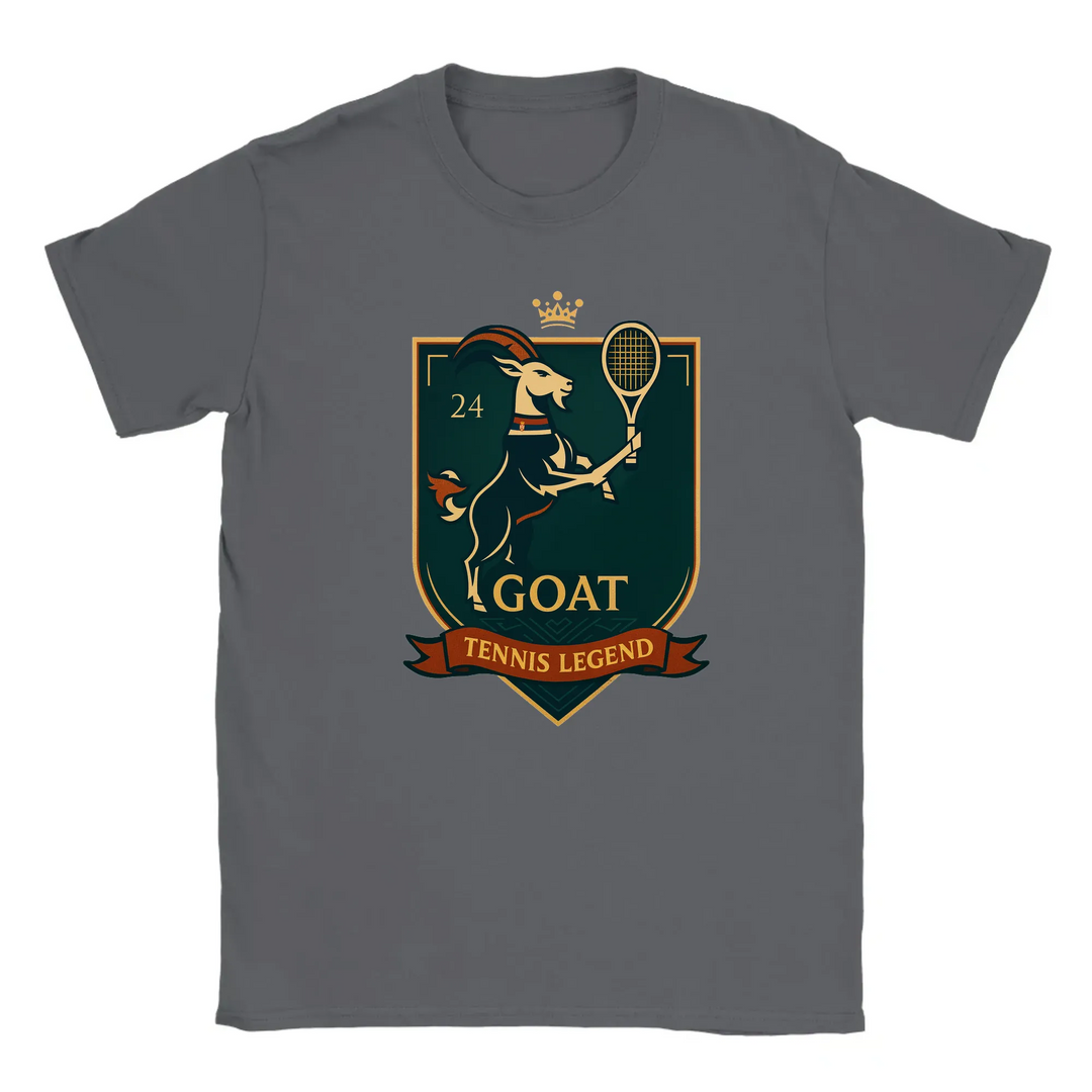 Image Dark Grey de Tshirt Tennis GOAT Nole
