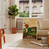 golf poster art vintage Deauville scene rich brown green hues best gift golfers elegant wall sizes prints collection frame