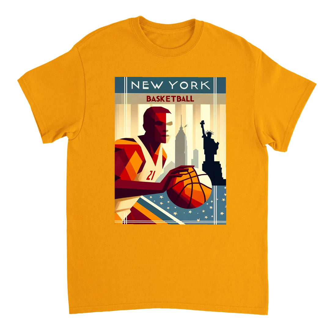 T-shirt T - shirt basket new-yorkais parfait passionnés sport emblématique design unique une touche style garde-robe Achetez amour ville un tissu coton doux respirant