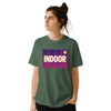 Camiseta de ténis indoor, perfeita para entusiastas do desporto, feita em algodão durável e confortável