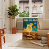 ambiance exotique affiche Pina Colada couleurs vibrantes orange jaune intérieur création unique disponibles A4 cm A0