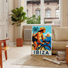 affiche Ibiza 20 vibrante couleurs rouge jaune passionnés cyclisme décoration disponibles 30x40 une touche dynamique espace version