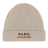 Tennis Paris Legend Embroidered Beanie 3 today eco friendly luxury 100 % organic cotton soft lightweight breathable comfort indoor outdoor wear stylish sustainable future