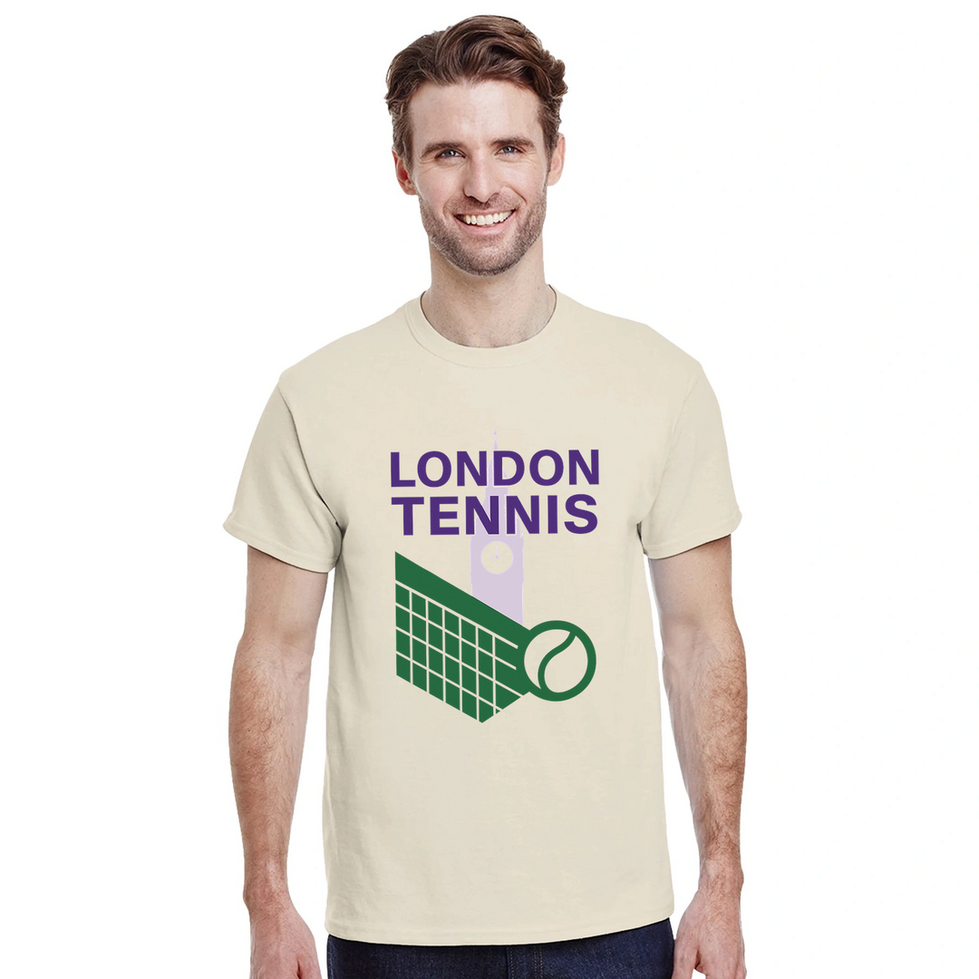 ロンドンテニスTシャツは、スポーツとファッションを愛する人々に最適なスタイリッシュなデザインです。サイズはSからXXLまで揃っています。