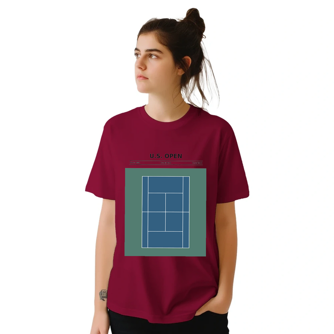 Camiseta temática del US Open, perfecta para los amantes del tenis. Confeccionada en algodón suave y transpirable, ideal para