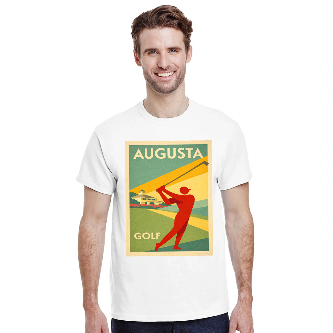 Camiseta com um gráfico do Augusta National Golf Club