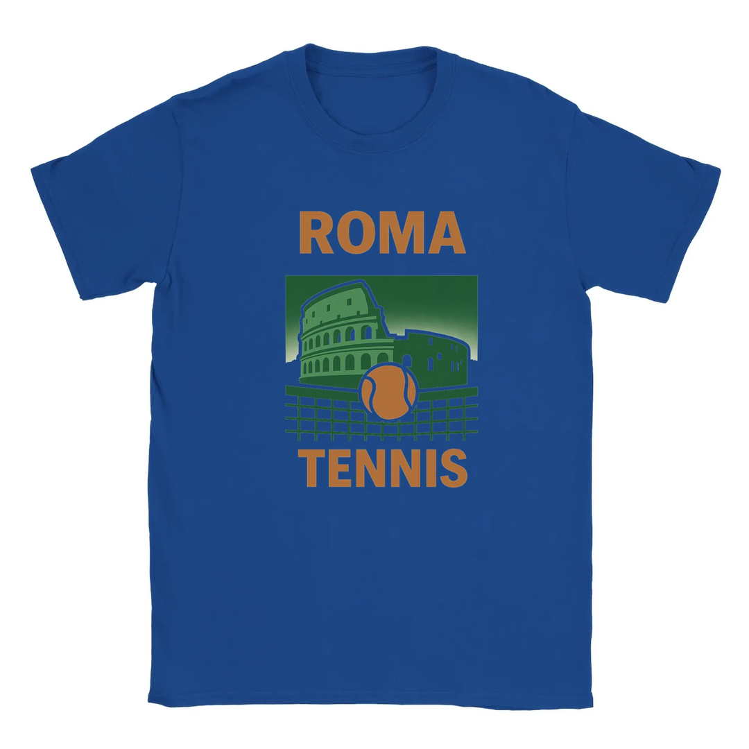 T-shirt T exclusif thème tennis Rome parfait passionnés style sport design unique capture élégance italienne énergie court une tenue décontractée sportive tailles SML XL XXL