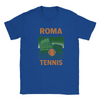 T-shirt T exclusif thème tennis Rome parfait passionnés style sport design unique capture élégance italienne énergie court une tenue décontractée sportive tailles SML XL XXL