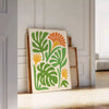 stunning green boho botanical poster vintage style print lush gray shades perfect space lovers touch nature elegance