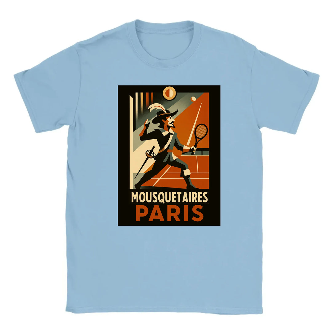 Image Light Blue de Mousquetaires Paris Tennis Tshirt