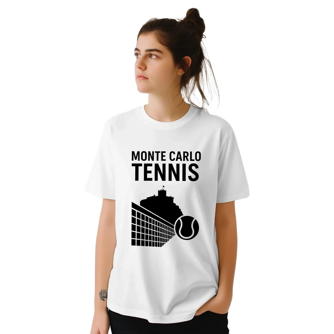 モンテカルロテニスTシャツは、スポーツ愛好家とファッション好きに最適なスタイルを引き立てます。テニスの優雅さを祝う鮮やかなデザインで、コートの内外で目を引く一着です。サイズはS、M、Lをご用意。