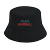 stylish Paris Handball Embroidered Bob 100 % OCS organic cotton twill eco friendly hat UPF50 + sun protection durability fashion look planet