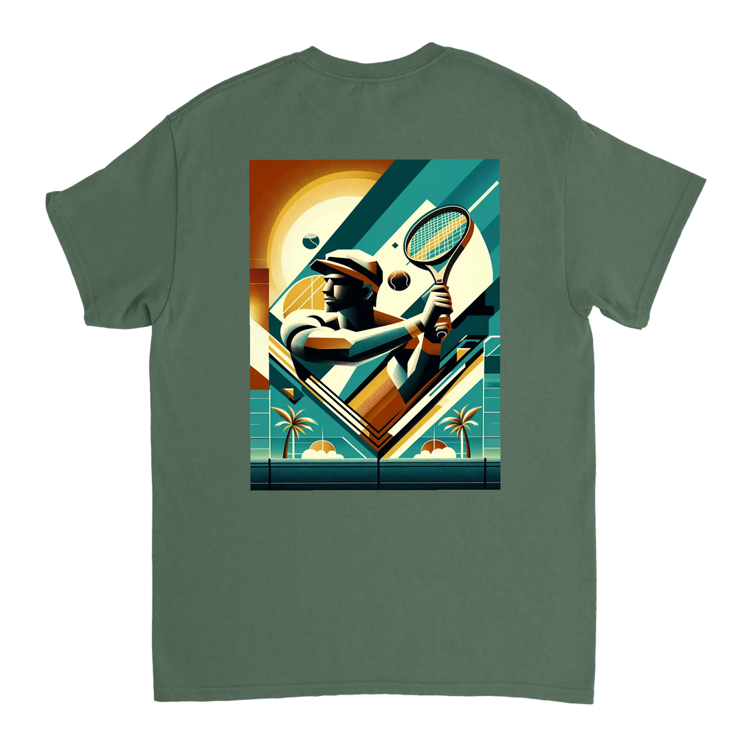 T-shirt de ténis Miami, com design vibrante, ideal para entusiastas do ténis e amantes de Miami. Perfeito para o court ou uso