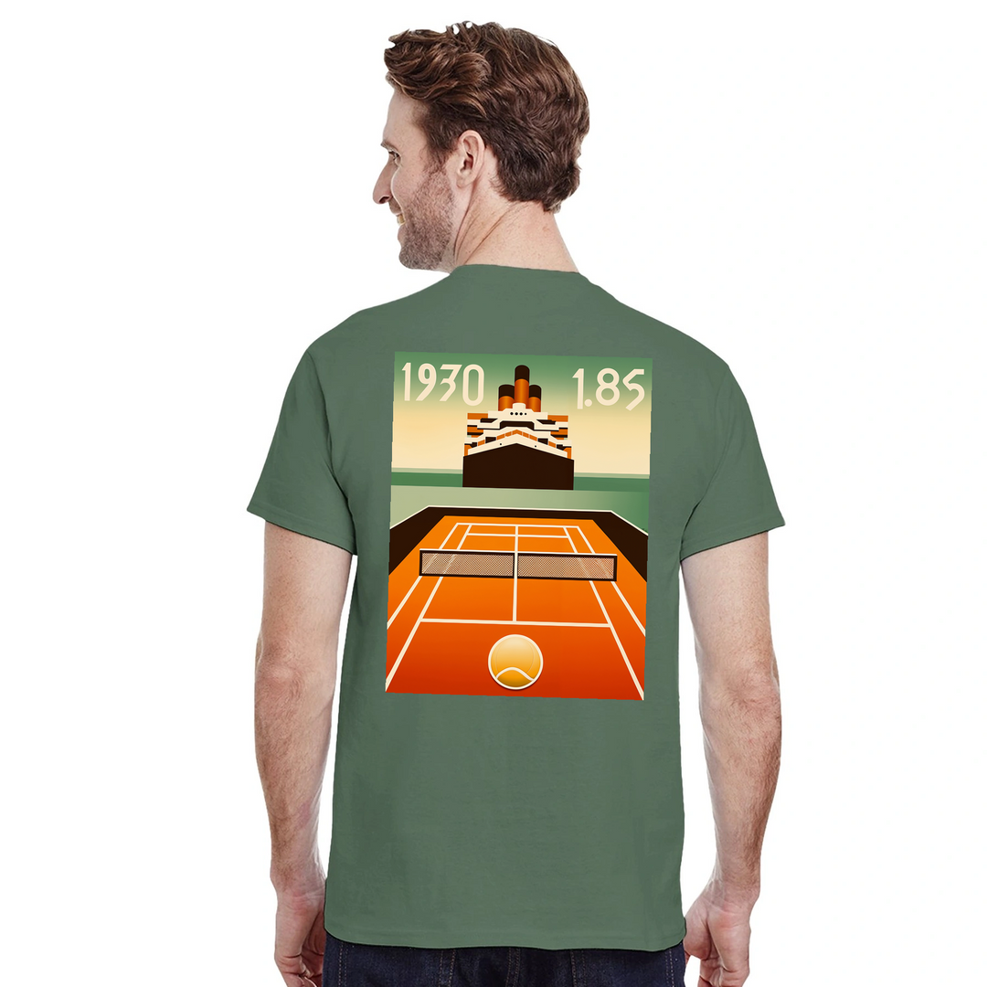 T-shirt Nomandie Tennis, perfetto per giocatori e appassionati, combina comfort e stile con un design audace