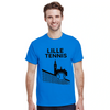 Image Blue de Lille Tennis Tshirt [color:blue] [view:front]