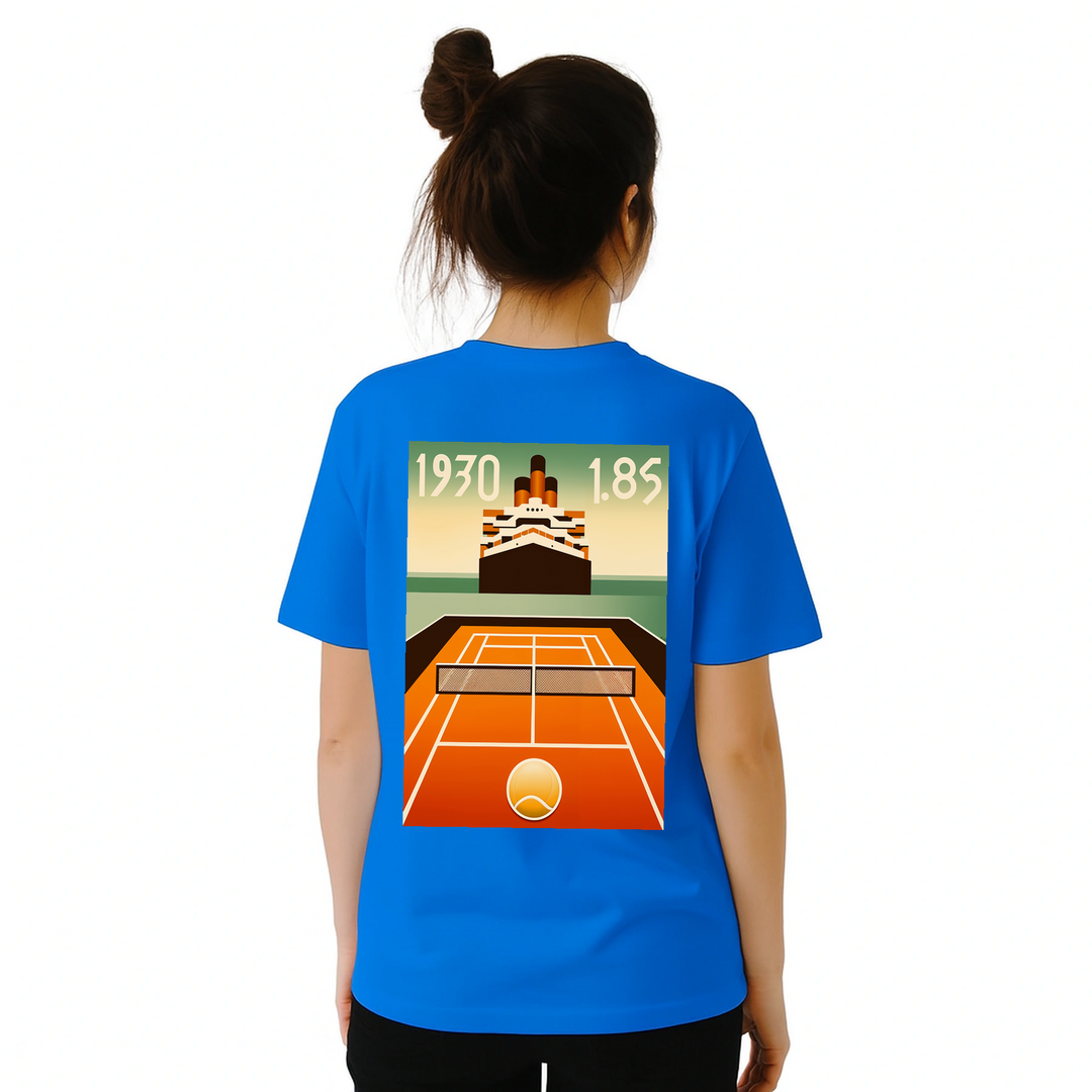 T-shirt Nomandie Tennis, perfetto per giocatori e appassionati, combina comfort e stile con un design audace