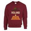 Mission Roland Tennis Sweater un pull épais doux grâce mélange 50 % coton polyester une filature jet air boulochage coutures tricot imprimé élasthanne unisexe confortable coupe classique