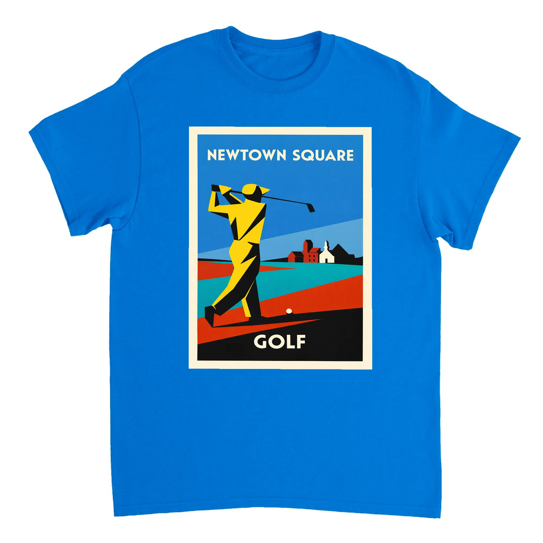 T-shirt style Newtown Square golf t shirt perfect enthusiasts casual wear unique tee vibrant design love USA yours today passion course premium cotton ultimate comfort