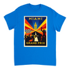 Miami F1 t-shirt i en färgstark design, hyllar den pulserande energin från Formel 1-scenen i USA. Finns i storlekar S till XX