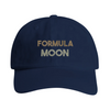 Vintage izšūta cepure ar Formula 1 Moon dizainu, zems profils, ikdienišķs
