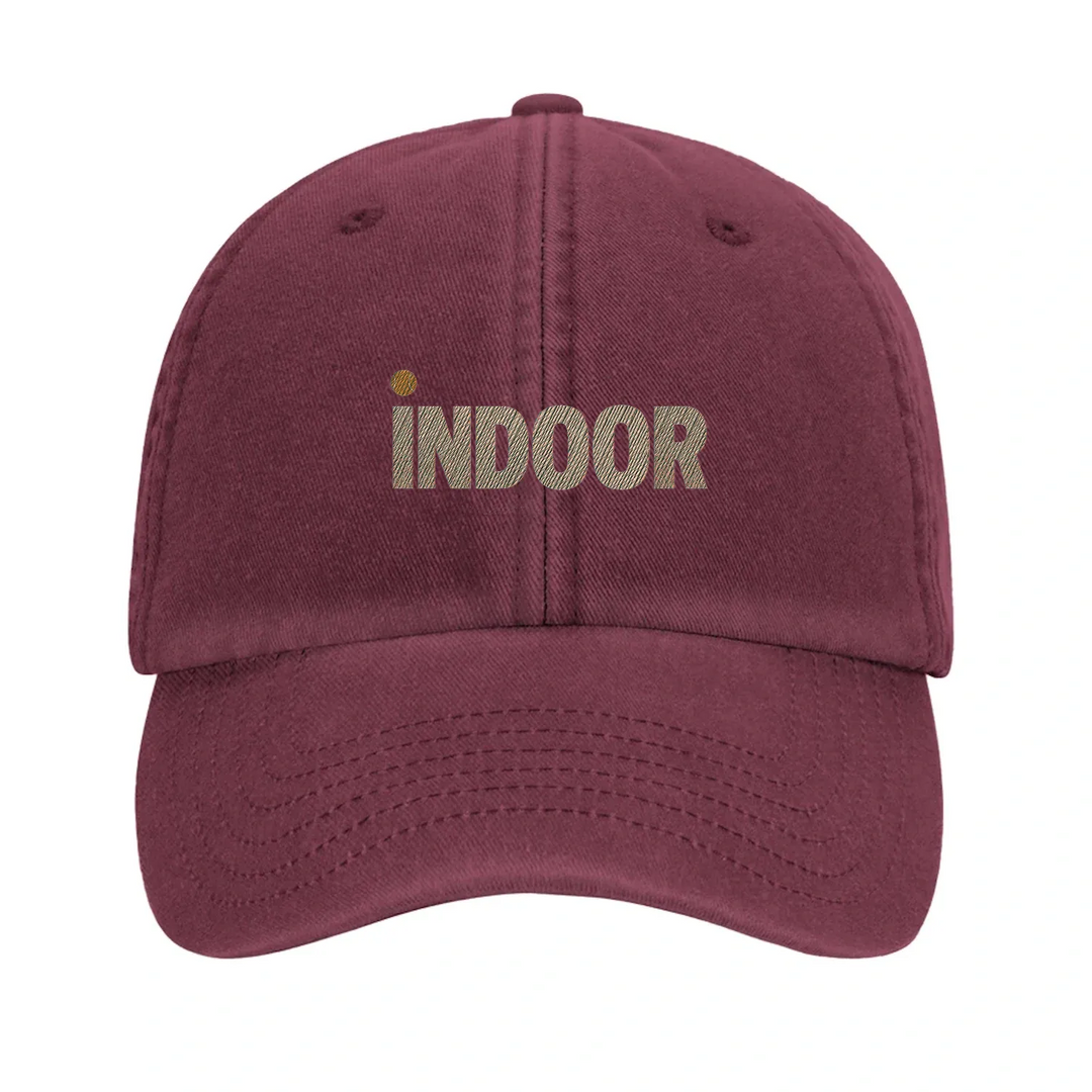 Vintage Cap Indoor Tennis 4 – Elegante bestickte Kappe aus 100% gebürsteter Baumwolle, ideal für lässige Looks