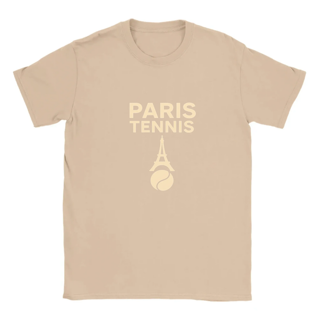 T-shirt T - shirt unique charme Paris énergie tennis valeur passion un design captivant parfait amateurs sport mode française confort supérieur grâce tissu coton doux respirant