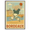 charming Bordeaux Kids Handball Elephant poster playful design gray green hues young athletes eye artwork room favorite size—50x70 unique touch decor unframed versions available