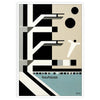 captivating essence Bauhaus movement Exhibition Poster minimalist design blue black artwork space modern masterpiece gift unique wall art available standalone print