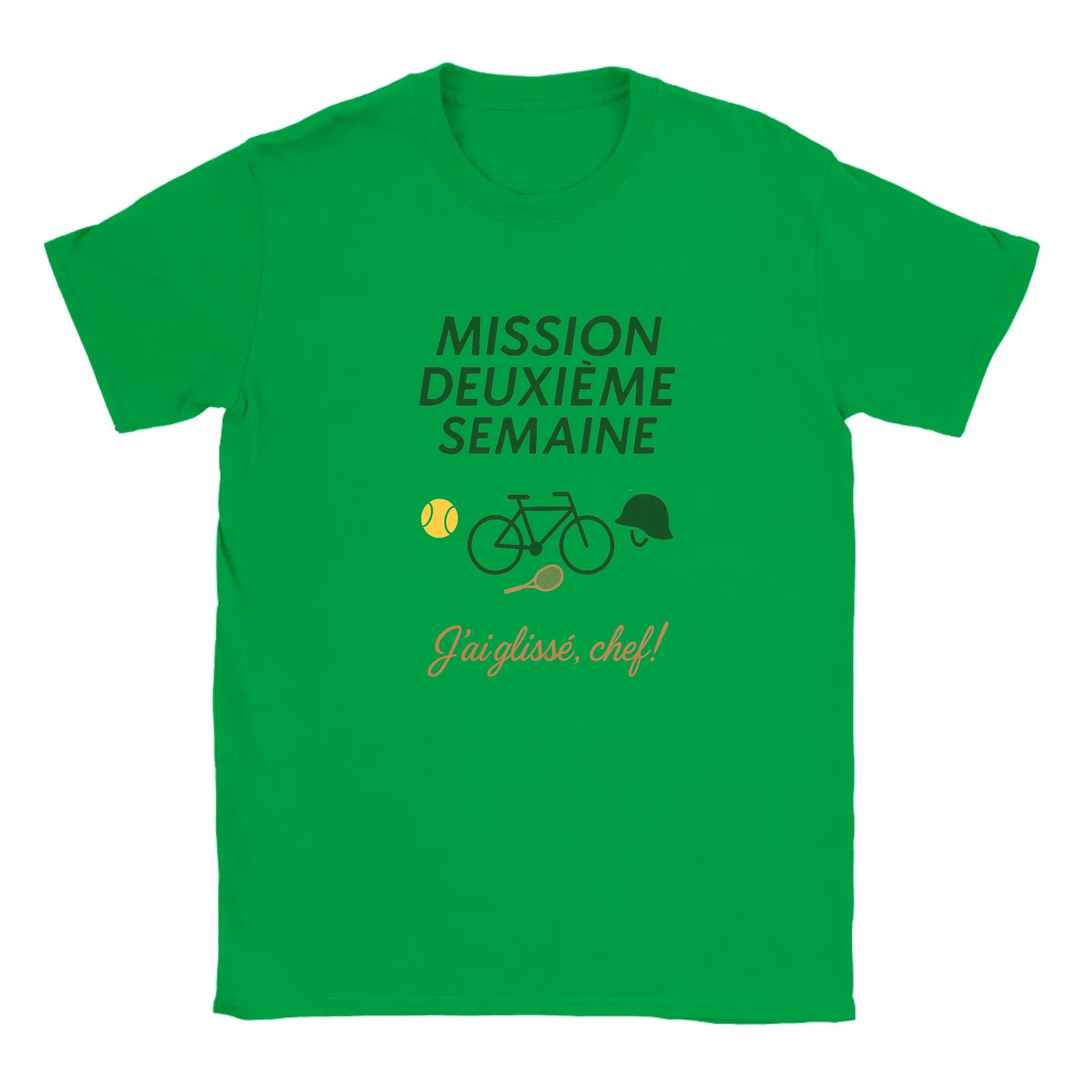Image Green de Mission 2eme Semaine Tennis Tshirt 2