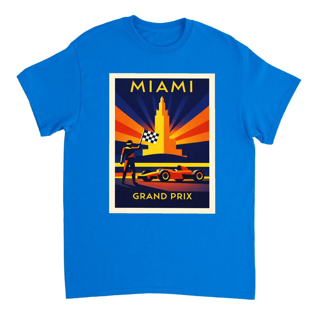 T-shirt style Miami F1 t shirt motorsport fans vibrant design thrill Formula 1 racing sunny streets tee perfect race day casual outings today experience comfort best high quality cotton soft feel