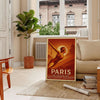 élégance espace parisienne affiche Paris teintes marron vert une décoration chic disponible format 50x70 30x40 poster