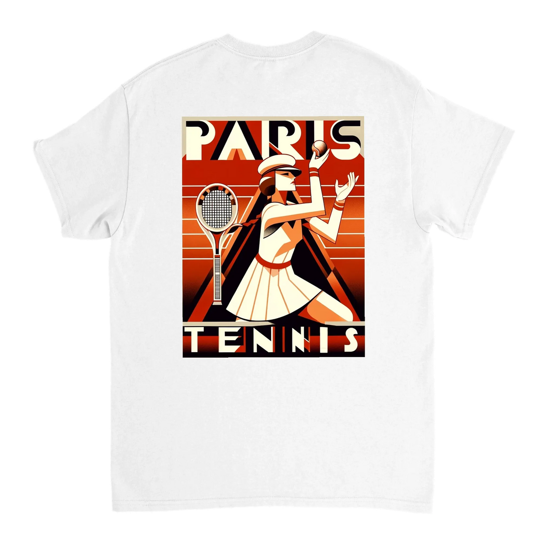パリのテニスTシャツ。テニス愛好家とファッション好きに最適なスタイルを提供します。エレガントなデザインで、コート内外での印象を与えます。サイズはSからXXLまで。