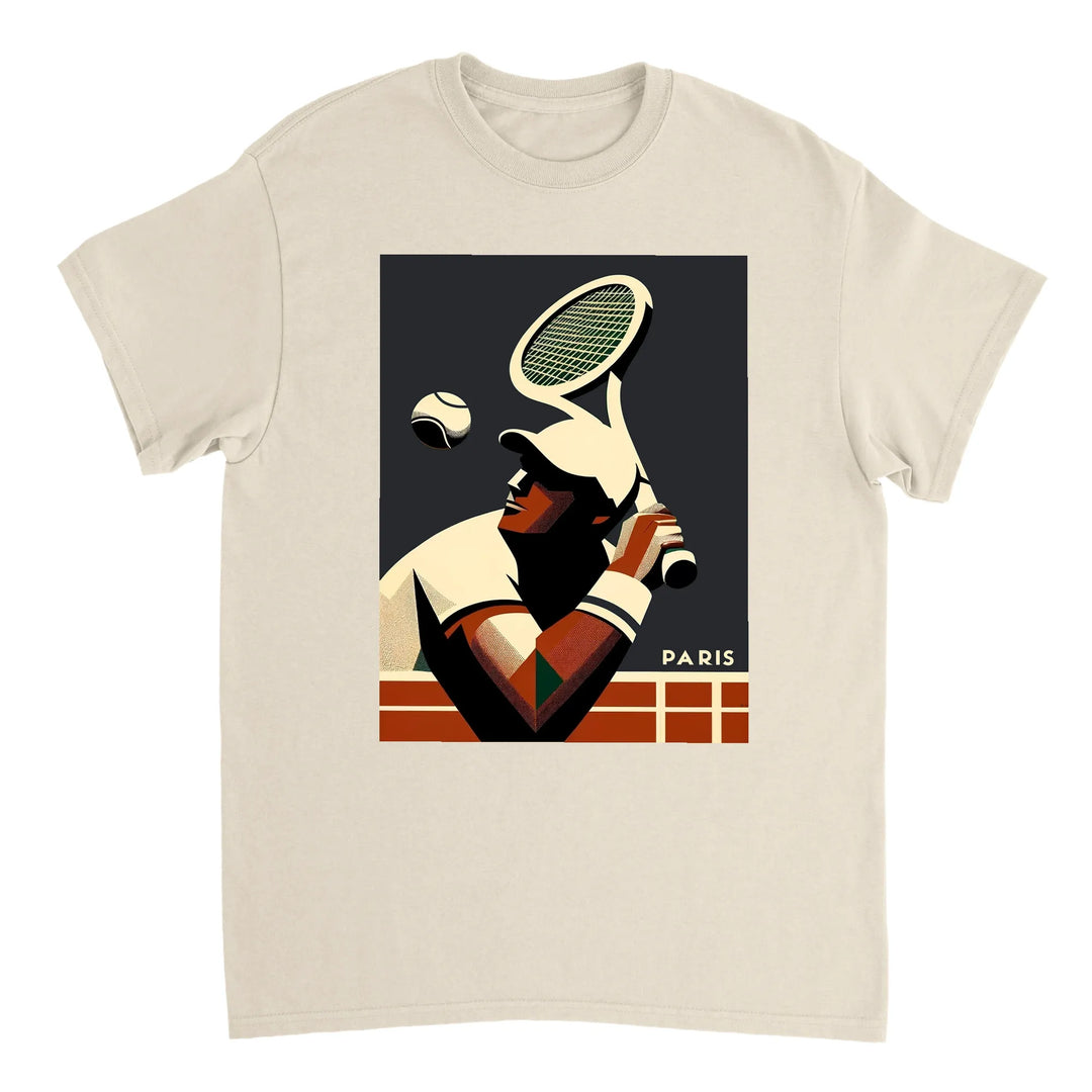 T-shirt da tennis elegante e confortevole, ideale per giocatori e appassionati, realizzato in cotone naturale e traspirante