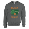 Ανακαλύψτε τον άνετο και στιλάτο πουλόβερ Roma Tennis, κατασκευασμένο από 50% βαμβάκι και 50% πολυεστέρα, ιδανικό για κάθε πε