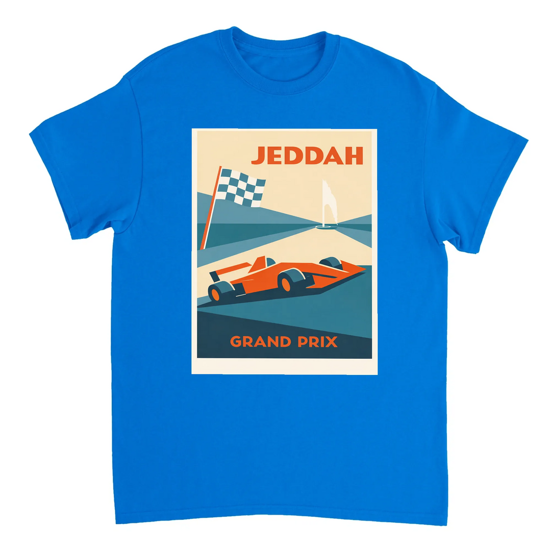 T-shirt style Jeddah Saudi Arabia F1 t shirt motorsport enthusiasts tee sporty flair cultural vibes love Formula 1 yours today comfort high quality cotton ultimate durability