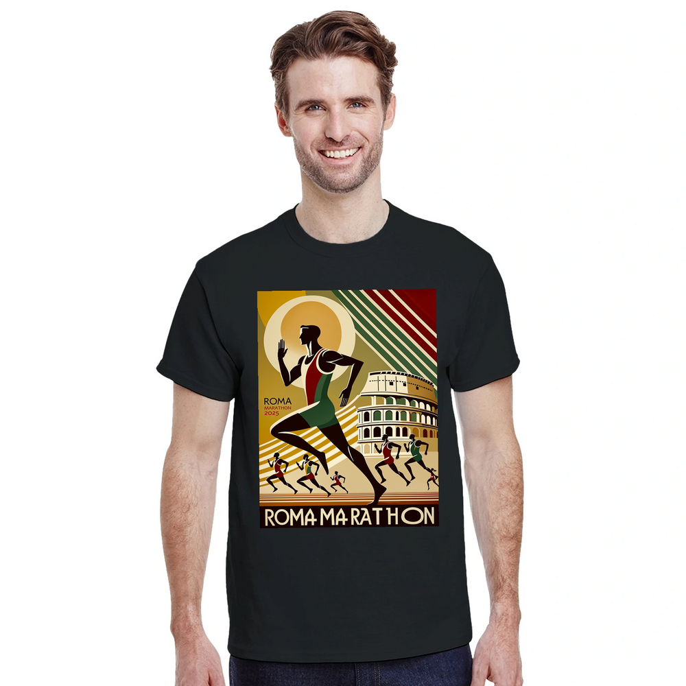 T-shirt passion Rome Marathon 5 t shirt striking design iconic tee perfect athletes fans high quality fabric comfort wardrobe love race sizes available M L XL XXL