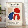 Matisse Papiers 20 un poster vibrant gris orange essence art espace reproduction grand format élégance intérieur disponible