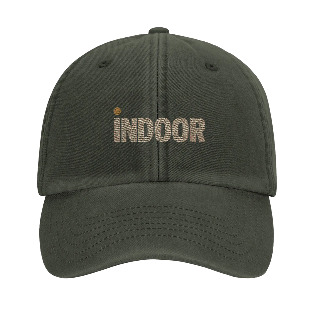 Vintage Cap Indoor Tennis 4 – Elegante bestickte Kappe aus 100% gebürsteter Baumwolle, ideal für lässige Looks